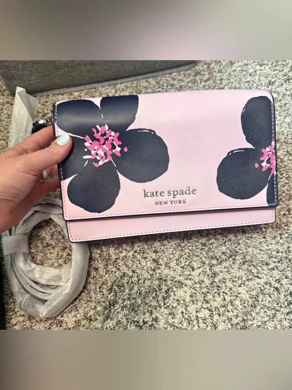 Kate Spade Cameron Grand Flora Crossbody Bag NWT w card holder and dust bag incl